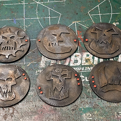Space Ork Objective Markers