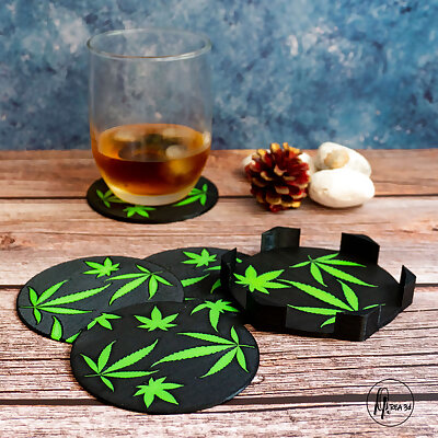 Cannabis coasters single and MMU