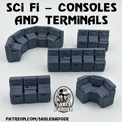 Sci Fi  Console banks and Terminals