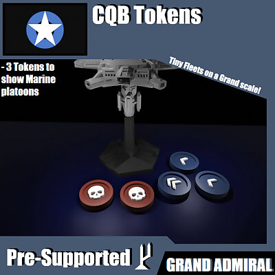 SCIFI Ships Token Pack  CQB Tokens  Presupported