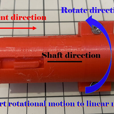 Convert rotational motion to linear motion