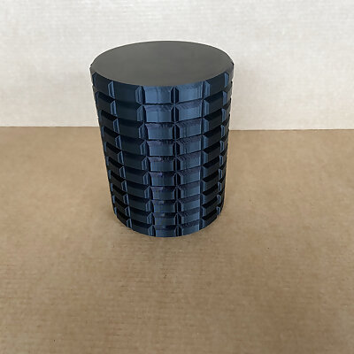 Ridged Container with Threaded Lid