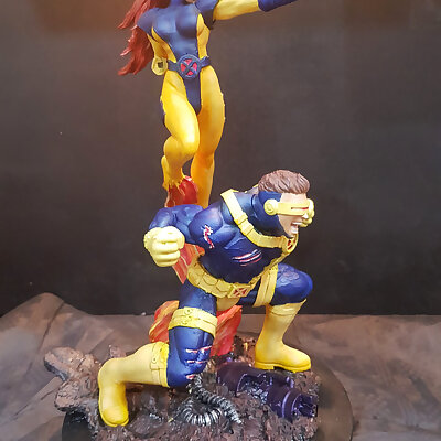 Jean grey and cyclops 3d printing model