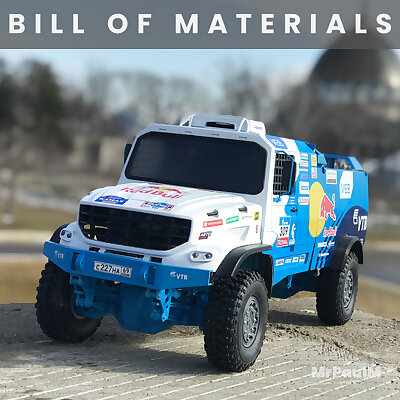 RC truck KamAZ Master 4x4 Bill of materials