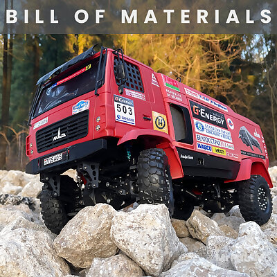 RC truck MAZ SportAuto 4X4 Bill of materials