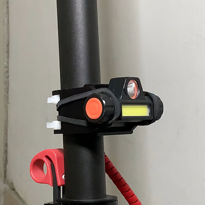 Front Light holder w Apple AirTag for Xiaomi M365 electric scooter