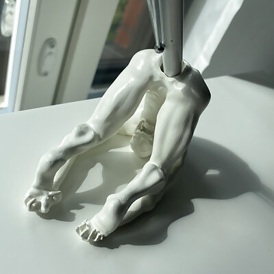 Human pencil holder figure  not for everyone D