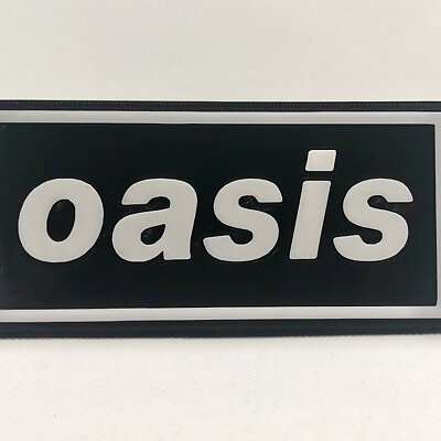 Oasis logo plaque 2D Wall Art  Album Art Project 1