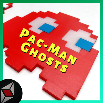 PacMan Ghosts no multi material needed  Pinky Blinky Inky and Clyde