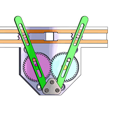 Mechanism Design A001Rotating to Linear motiongear and rod