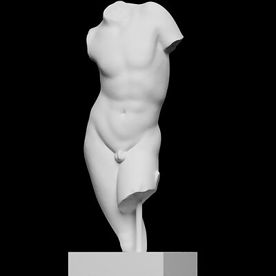 Marble torso of a youth