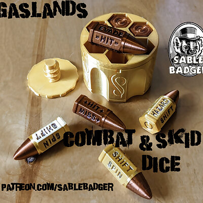 Gaslands  Bullet Skid and Combat dice