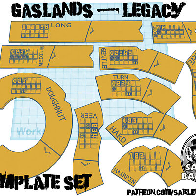 Gaslands  Legacy Template set