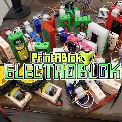 PrintABlokElectroBlok DIY Snap Together Electronics