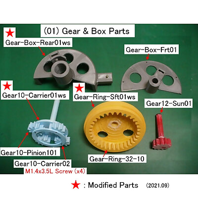 Jet Engine Component  Planetary Gear Modified Parts