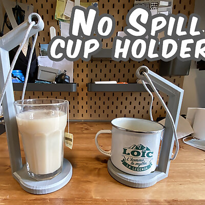 no spill cup holder  14 cm and 20 cm