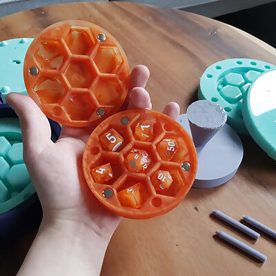 Dice vaultbox  silicone mold jigstools for resin casting