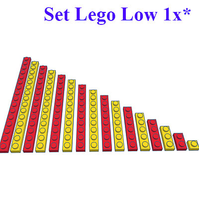SET REGULAR LEGO LOW 1X