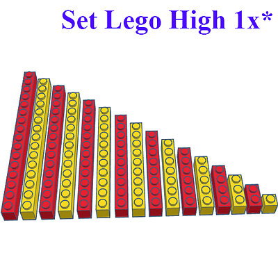 SET REGULAR LEGO HIGH 1X