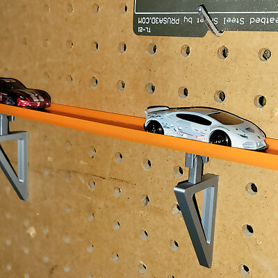 Pegboard Mount for Hot Wheels Track Pieces