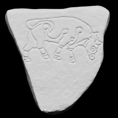 Pictish carving Burghead bull