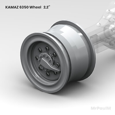 KAMAZ 6350 8x8 Wheel 22 inch