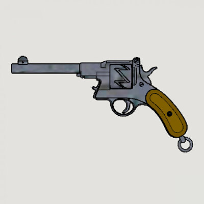 Mauser M1878 Experimental Model 3D Printable Display Gun