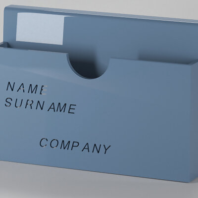 Business card belt holder