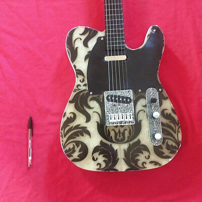 electric telecaster type guitar body