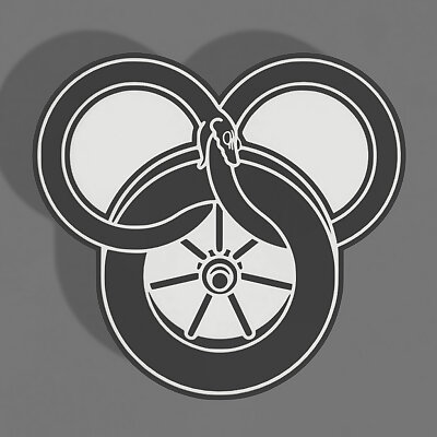 Wheel of Time logo coaster