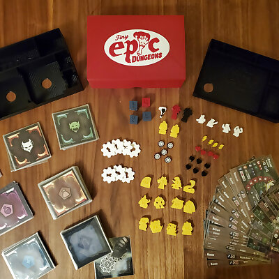 Tiny Epic Dungeons Stories  Tokens and Box no Figurines Full Expansion version