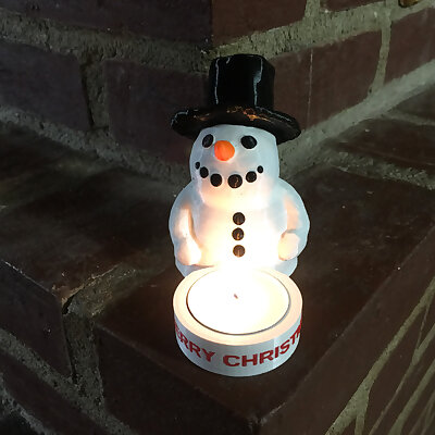 Snowman Tealight