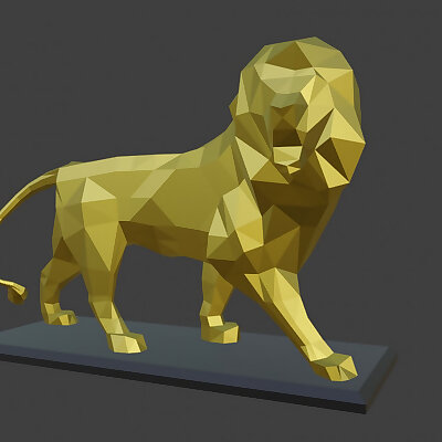 Lowpoly Lion