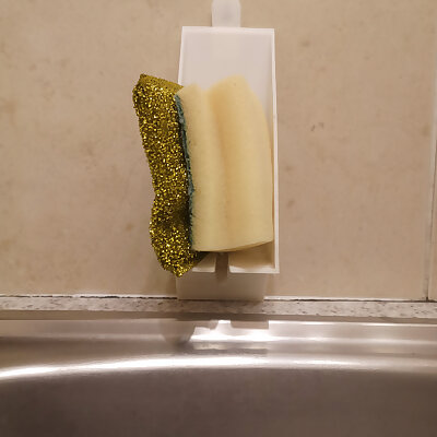 Kitchen sponge holder with drip feature