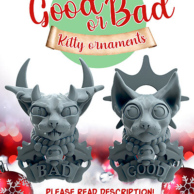 Good or BAD Kitty ornaments