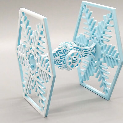 Snowflake TIE Fighter Kit Card Ornament