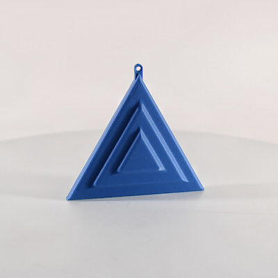 Additive Triangle Tree Ornament Christmas Decor by Slimprint