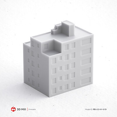 3D Print miniature building RBUSNY019