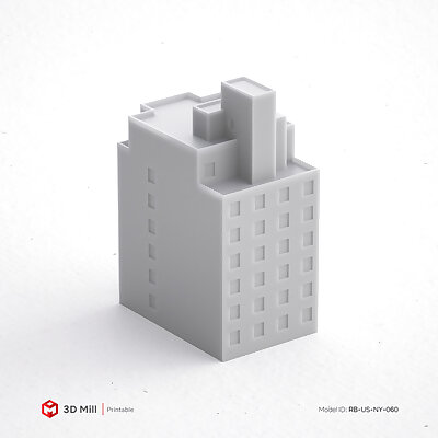 3D Print miniature building RBUSNY060