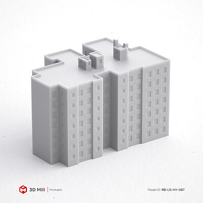 3D Print miniature building RBUSNY087
