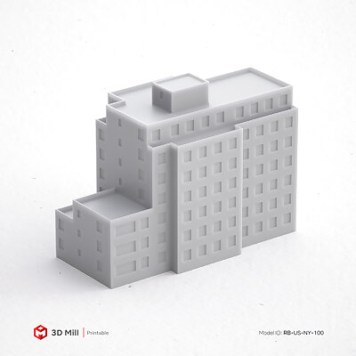 3D Print miniature building RBUSNY100