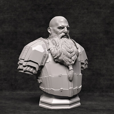Iron Hill Dwarf Bust  no presupported