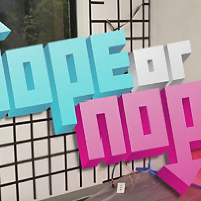 DOPE or NOPE 3D Logo