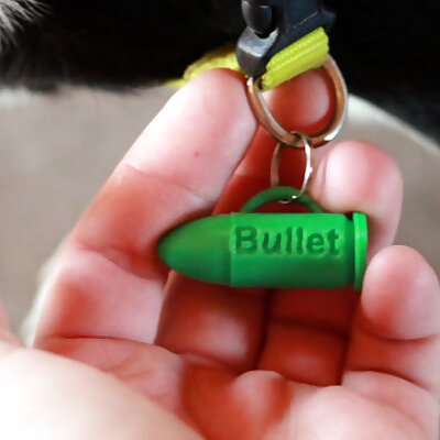 A Bullet! Dog Tag