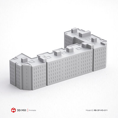 3D Print miniature building RBSPMD011