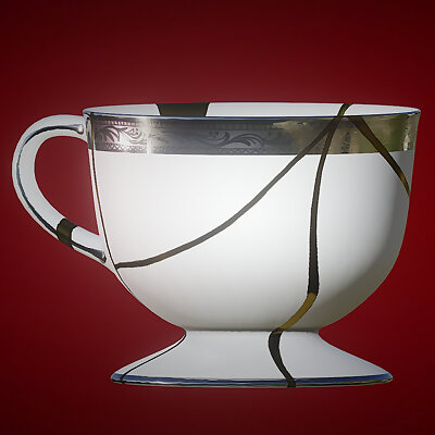 Hannibals Teacup UVunwrapped for texture painting