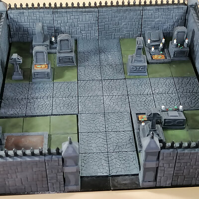 Gravestone and graveyard fantasy tabletop settings 28mm scale