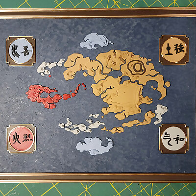 Avatar The Last Airbender Topographic Map