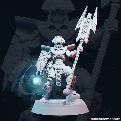 FREE PATREON SAMPLE Necroyd Tomb Lord – Leader with blast staff and wristmounted crossbow
