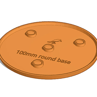 100mm round base Magnetic